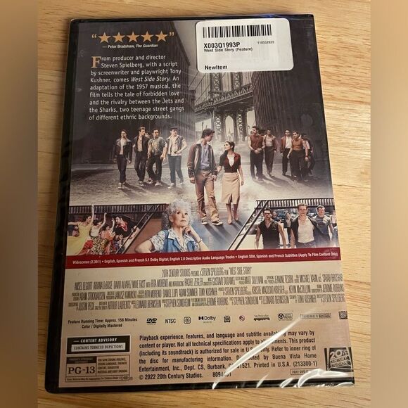 West Side Story Brand New DVD Directed by Steven Spielberg - Picture 8 of 13